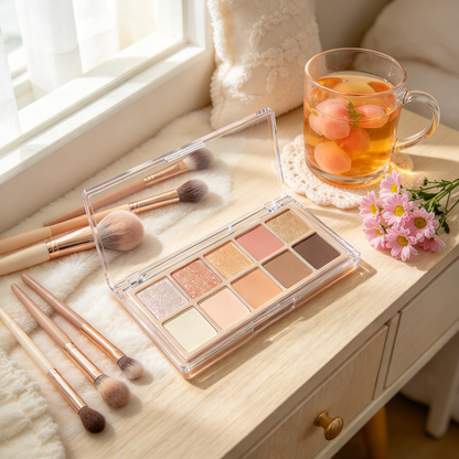 🎨 Beauty Essential | Silky Ten-Color Palette | Everyday Makeup Gift | Versatile Luminous Eyes