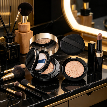 🌟 Beauty Essential | Dual-Layer Cushion Compact | Everyday Makeup Gift | Seamless Soft Finish
