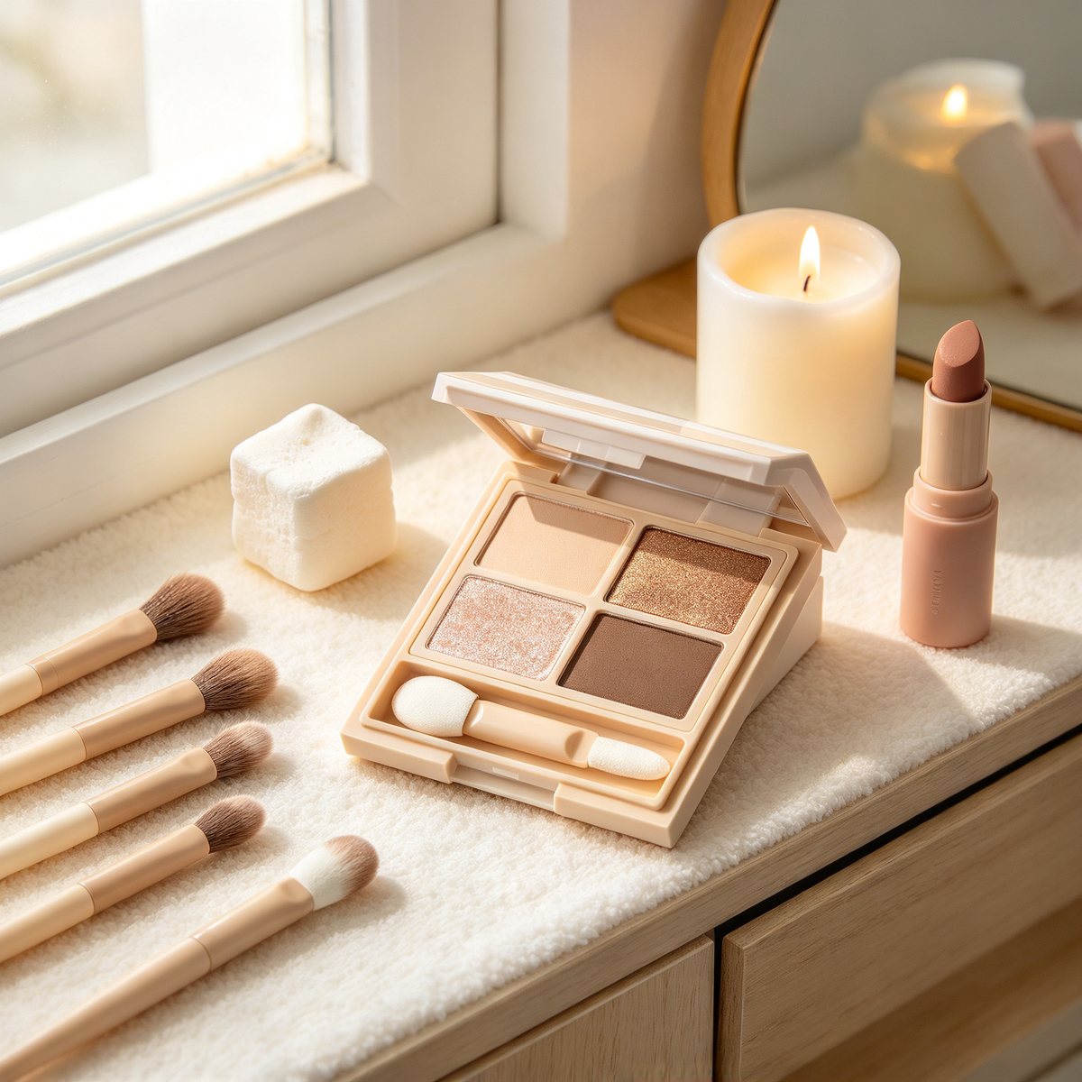 🎨 Beauty Essential | Silky Four-Shade Palette | Everyday Makeup Gift | Effortless Neutral Dimension